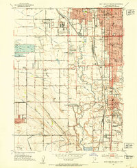 1951 Map of Salt Lake City South, Salt Lake County, UT — High-Res ...